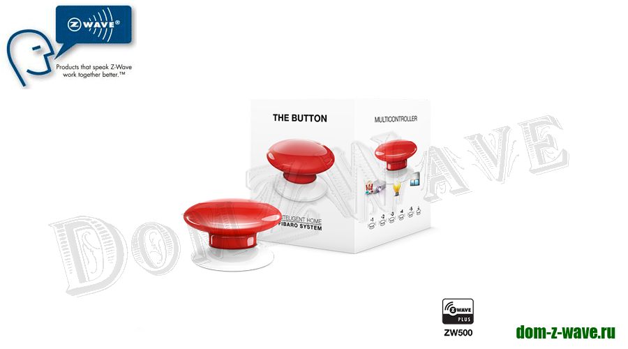 Кнопка управления Fibaro The Button red (красная)