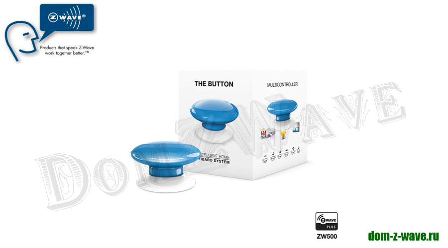 Кнопка управления Fibaro The Button blue (синяя)